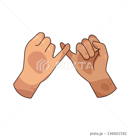 illustration of Pinky Promise illustration of Pinky Promise 136001592