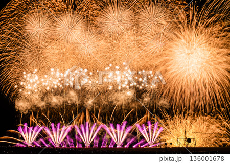 ぎおん柏崎まつり海の大花火大会 スターマイン ぎおん柏崎まつり海の大花火大会 スターマイン 136001678