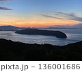 紀淡海峡　夕景色 136001686