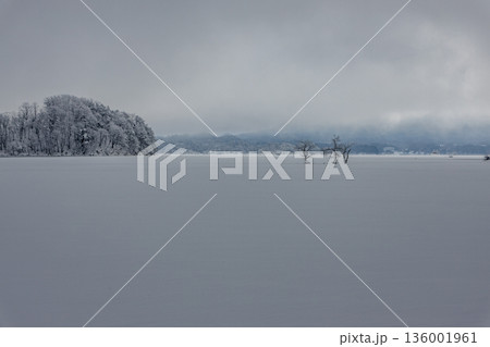 厳寒の檜原湖 厳寒の檜原湖 136001961