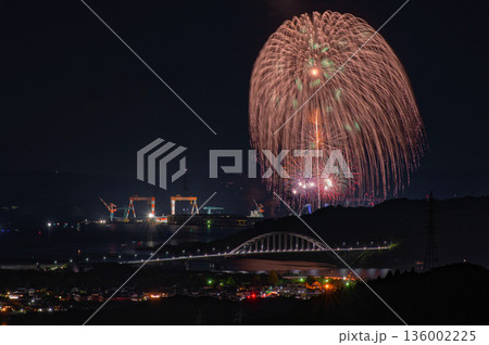 伊万里港の夜景と伊万里湾大花火 伊万里港の夜景と伊万里湾大花火 136002225