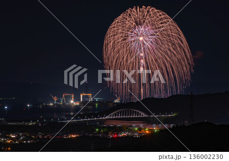 伊万里港の夜景と伊万里湾大花火 伊万里港の夜景と伊万里湾大花火 136002230
