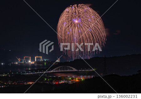 伊万里港の夜景と伊万里湾大花火 伊万里港の夜景と伊万里湾大花火 136002231