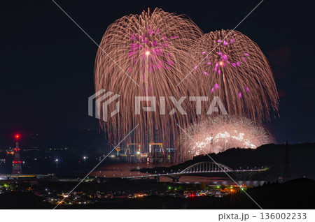 伊万里港の夜景と伊万里湾大花火 伊万里港の夜景と伊万里湾大花火 136002233