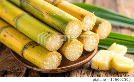 瑞々しいサトウキビ4 瑞々しいサトウキビ4 136002500