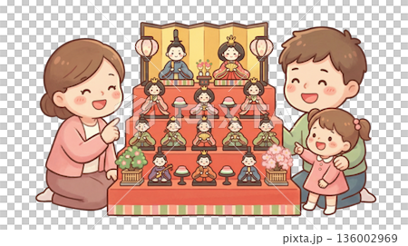 女兒節、女兒團和友好的家人 136002969