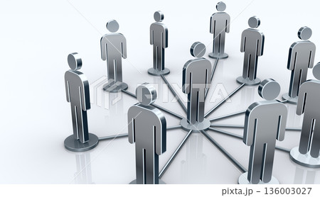 人型アイコンのネットワーク 136003027