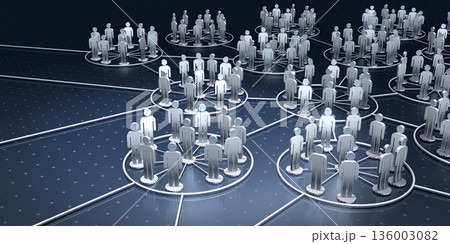 人型アイコンのネットワーク 136003082