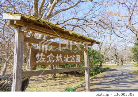 【千葉県佐倉市】佐倉城址公園・三の門跡付近 136003308