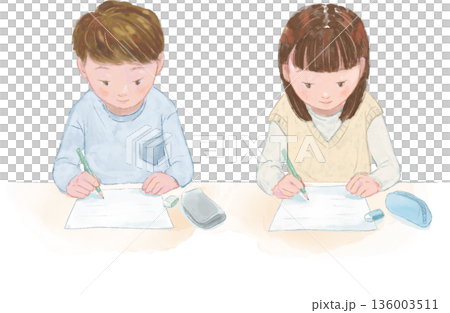 兒童學習的插圖 136003511