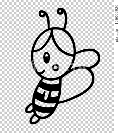 Hand drawn outline of bee cartoon for animals, insect, nature, garden, park, picnic, home yard, character, comic, mascot, plush toy, kid doll, cute patch, brooch, pin, sticker, animal, icon, plants Hand drawn outline of bee cartoon for animals, insect, nature, garden, park, picnic, home yard, character, comic, mascot, plush toy, kid doll, cute patch, brooch, pin, sticker, animal, icon, plants 136003926