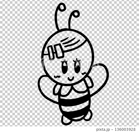 Hand drawn outline of bee cartoon for animals, insect, nature, garden, park, picnic, home yard, character, comic, mascot, plush toy, kid doll, cute patch, brooch, pin, sticker, animal, icon, plants Hand drawn outline of bee cartoon for animals, insect, nature, garden, park, picnic, home yard, character, comic, mascot, plush toy, kid doll, cute patch, brooch, pin, sticker, animal, icon, plants 136003928