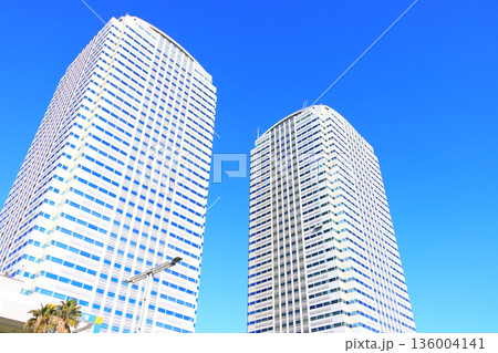 千葉県千葉市、幕張新都心の風景 千葉県千葉市、幕張新都心の風景 136004141