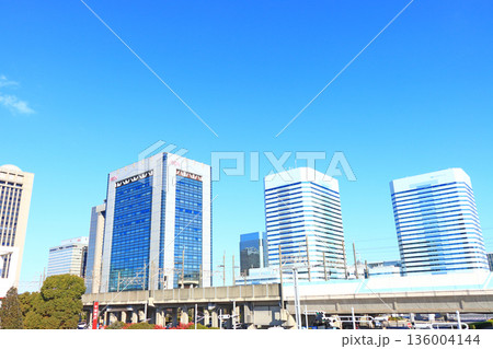 千葉県千葉市、幕張新都心の風景 千葉県千葉市、幕張新都心の風景 136004144