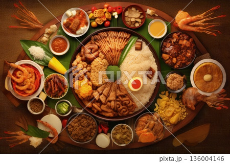 Flavorful Journey through Filipino Cuisine: Adobo, Sinigang and Halo-Halo 136004146