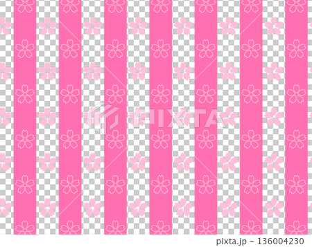 Cherry blossom border background material 136004230