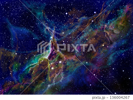 星が誕生する輝く星雲 136004267