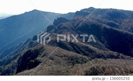 障子岳と古祖母山のドローン空撮 136005250