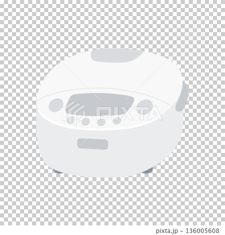 シンプルな炊飯器のイラスト 136005608
