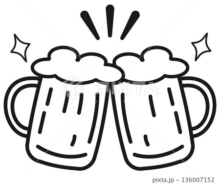 ビールで乾杯 ビールで乾杯 136007152