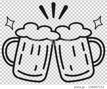 ビールで乾杯 ビールで乾杯 136007152