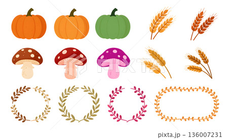 秋のテーマの画像素材 136007231