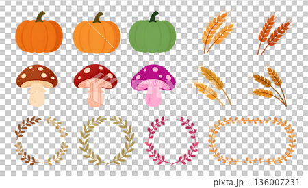 秋のテーマの画像素材 136007231