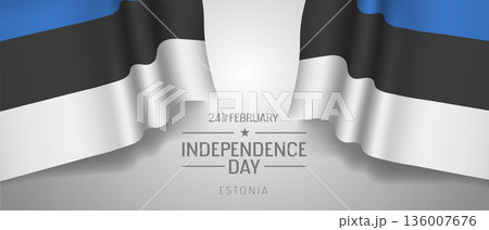 Estonia happy independence day greeting card, banner with template text vector illustration Estonia happy independence day greeting card, banner with template text vector illustration 136007676