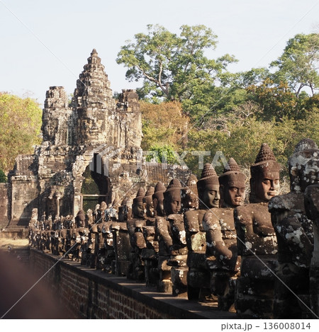 カンボジア アンコールトム 南大門 136008014