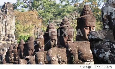 カンボジア アンコールトム 南大門 カンボジア アンコールトム 南大門 136008389