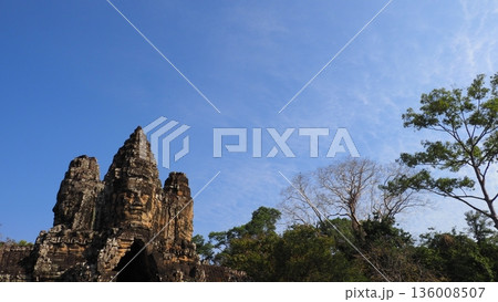 カンボジア アンコールトム 南大門 カンボジア アンコールトム 南大門 136008507