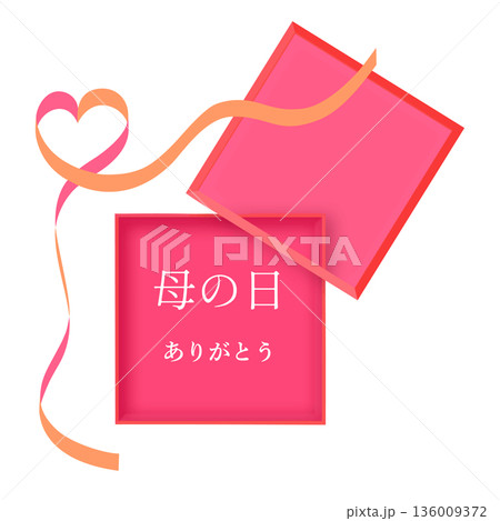 母の日タイトルのフレーム枠 リボン ピンク色 ローズ ポップ ベクター 母の日タイトルのフレーム枠 リボン ピンク色 ローズ ポップ ベクター 136009372