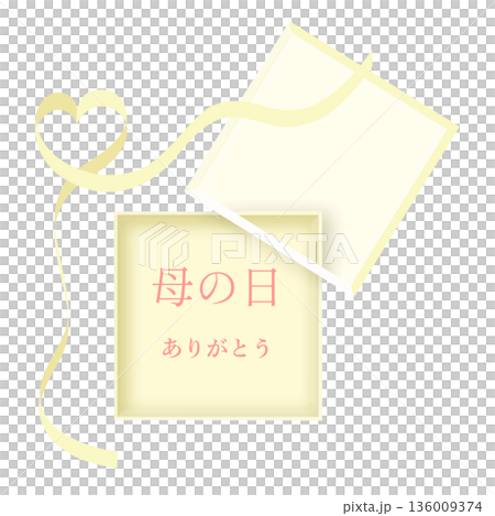 母親節標題框絲帶黃色向量圖 母親節標題框絲帶黃色向量圖 136009374