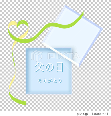 父親節標題框絲帶淺藍綠色向量圖 父親節標題框絲帶淺藍綠色向量圖 136009381