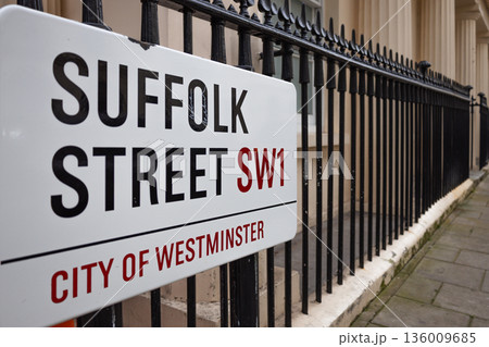 Suffolk Street SW1 Sign in Westminster, London Suffolk Street SW1 Sign in Westminster, London 136009685