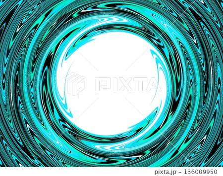螺旋状の青い炎の渦 136009950
