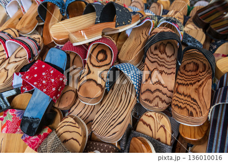 Geta wooden sandals at Mamedamachi shopping street, Hita 136010016