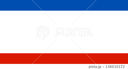 Flag of Crimea  Blue, White, and Red Horizontal Stripes, Regional Banner of the Autonomous Republic of Crimea, Symbol of Identity, Heritage, and Eastern European Region 136010172
