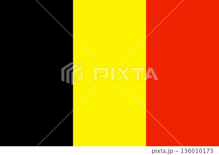 Flag of Belgium  Vertical Black, Yellow, and Red Stripes, Official Civil Banner Representing Belgian Independence, Unity, and European Heritage 136010173