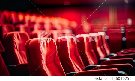 red chairs in the auditorium red chairs in the auditorium 136010250