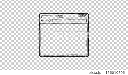 簡單的互聯網瀏覽器框架圖示 136010806