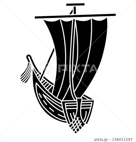 家紋です。帆掛け船といいます。 136011297