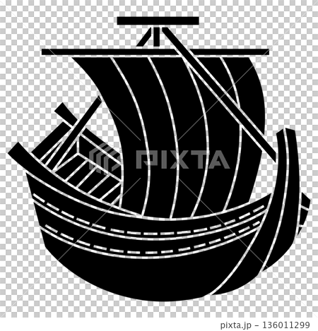 名和顕孝の家紋です。帆掛け船といいます。 136011299