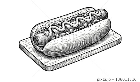 ホットドッグ 136011516