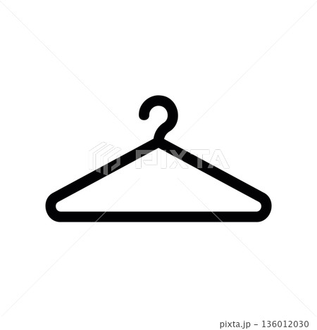 A minimal flat design icon with a modern look clothes rack A minimal flat design icon with a modern look clothes rack 136012030