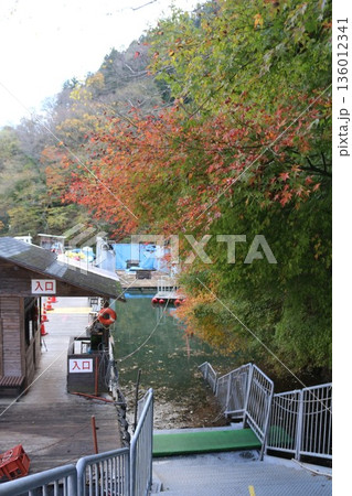 秋の帝釈峡　神龍湖 136012341