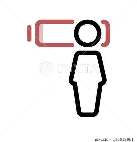A minimal flat design icon with a modern look low energy level A minimal flat design icon with a modern look low energy level 136012961