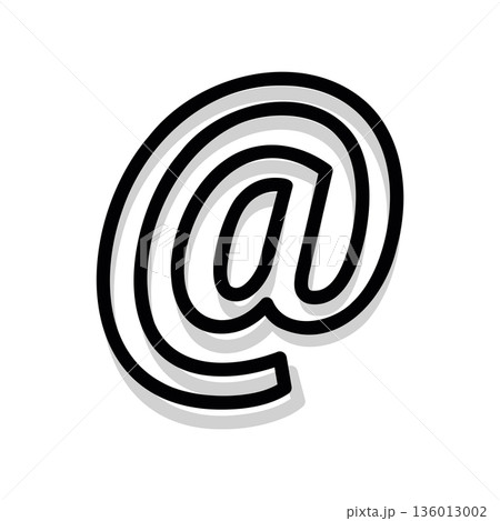 A minimal flat design icon with a modern look email symbol 136013002