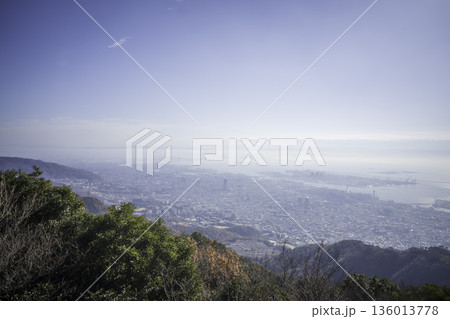 六甲山・摩耶山からの風景	 136013778