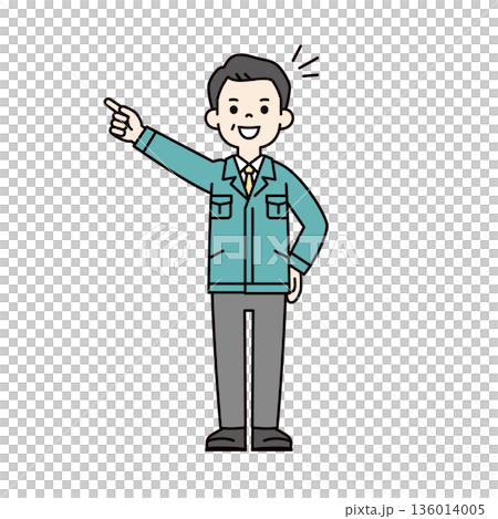一位身著工作服的高級商務人士全身向量插圖,描繪了他挑戰目標的情景 一位身著工作服的高級商務人士全身向量插圖,描繪了他挑戰目標的情景 136014005
